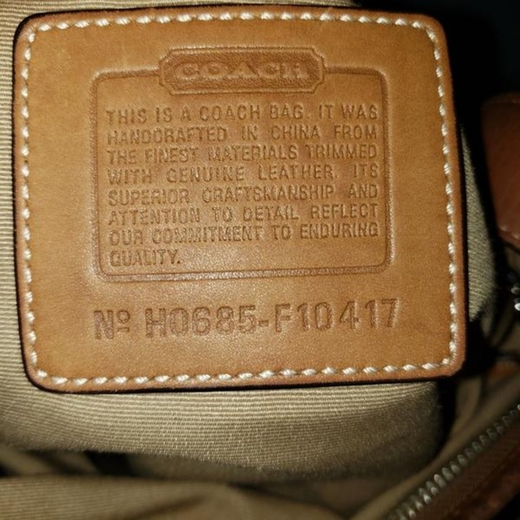 Coach Slim Brown Canvas Crossbody Bag H0685-F10417 - Picture 5 of 5